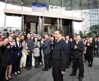 总理到成都调查，由JDB电子财神捕鱼设计及施工的中国-欧洲中心展厅火了